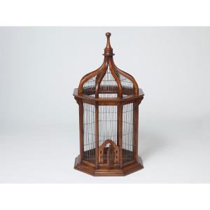19th Century Mahogany Bird Cage
