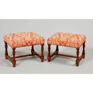 Pair Of Louis XIII Stools
