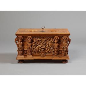 16th-century Walnut Wedding Chest