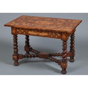 Richly Inlaid 17th-century Table