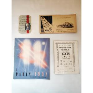 Lot Of Documents From The 1937 Paris International Exhibition