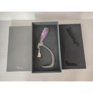 Daum Pate De Verre Verre Coupe De Champagne Rare Daum X Hilton Macconnico