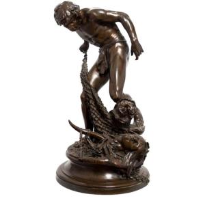 Bronze Signed Léon Eugène Longepied 1849-1888