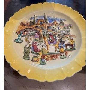 Grand Plat Signé L.sicard