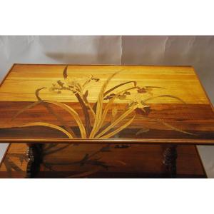 Salon Table Signed Emile Gallé