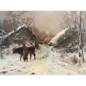 Snow Landscape Early 20th Century
