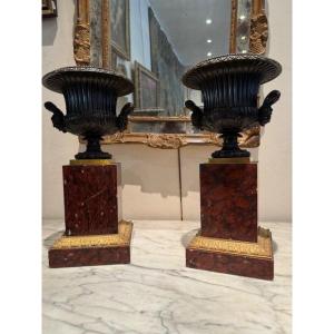 Pair Of Medici Vases Around 1810