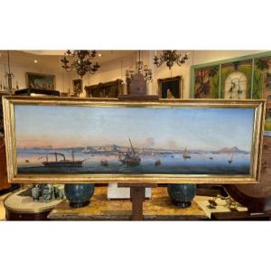 Panoramic View Of The Bay Of Naples Late 19th Century