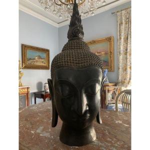 Bronze Buddha Head