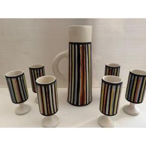 Earthenware Service Signed Roger Capron 