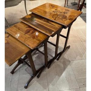 Gallé Nesting Table 