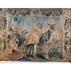 17th Century Flemish Tapestry Representing Cleopatra