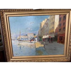 Sailors Disembark In Toulon By Louis Nattero