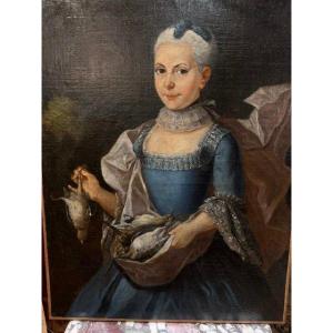 18th Century Portrait With Game