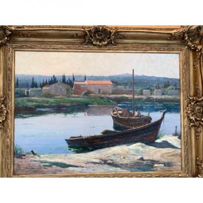 Marine Signed Edouard Crémieux