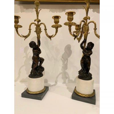 Pair Of Candelabra Louis XVI Style