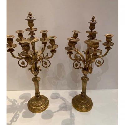 Paire candélabres 19 ème