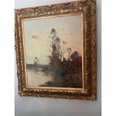 Landscape By Eugène Gallien Laloue