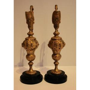 Pair Of Ewers 19th