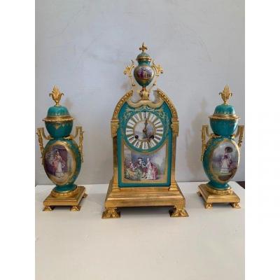 19th Century Porcelain And Bronze Trim