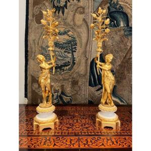 Pair Of Torcheres Late 18th