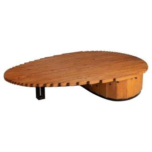 Pere Cosp Tlarge Vintage Coffee Table In Walnut And Iron