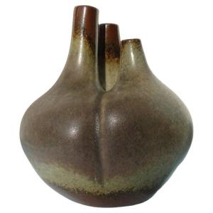 Tim Orr Elegant Ceramic France Circa 1970 Flower Vase