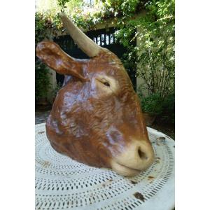 Signboard, Ceramic Cow Head