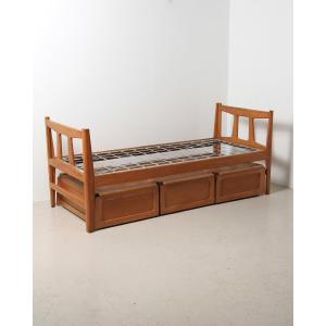 Bed And Chests Reconstruction France Saint-sabin 1950