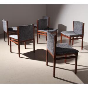 6 Linea Tito Agnoli Cinova Chairs 1960