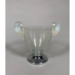 René Lalique (1860-1940) Ornis Model Vase 1926 Art Nouveau