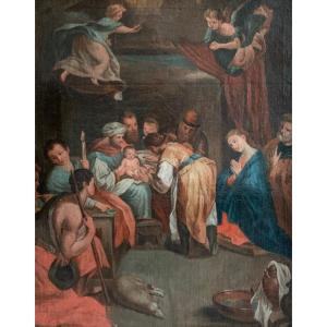 French School 17th Century The Circumcision Of Christ
