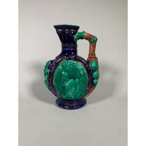 Albert Ernest Carrier Belleuse (1824-1884) Ceramic Ewer.