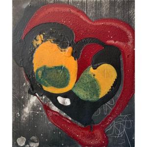 Philippe Pastor (born 1961) Abstract Composition Oil Painting On Modern Canvas