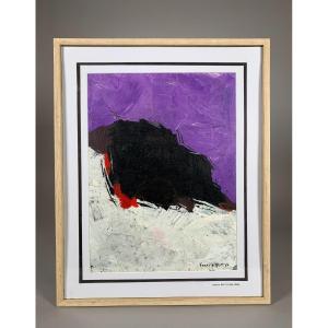 Francis Bott (1904-1998). Abstract Composition Modern Oil Painting
