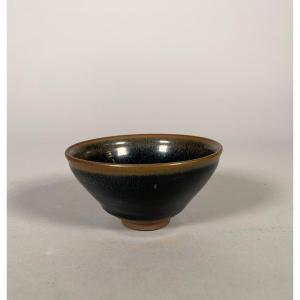 Black Glazed Stoneware Cup Called Hare Fur China Style  Song Period (960-1279) 