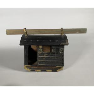 Japan, 19th Century Meiji Era (1868 - 1912) Miniature Palanquin Known As "norimono"