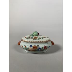 Porcelain Terrine From China, East India Company, 18th Century, Famille Rose