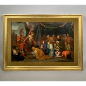 Attributed To Lemaire-poussin (1612-1688) Alexander And The Family Of Darius 17th Century