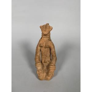 Bankoni Statuette Mali 13th-15th Century Red Ochre Terracotta Africa Tribal Art