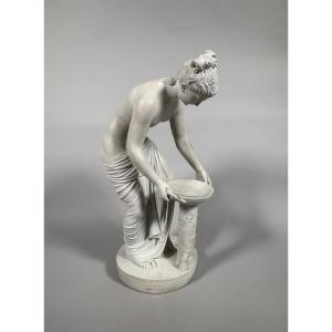 Neoclassical Danaïdes Sculpture, 19th Century, 55 Cm, White Marble