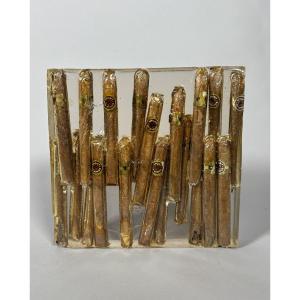 Arman (1928-2005) Decumulation Of Cigars (1973)  Sculpture