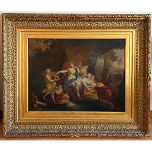 Follower Of Antoine Coypel (1661-1722) - Diana And Her Nymphs, At The Bath