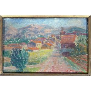 Serge Mendjisky (1929-2017) Oil On Canvas Landscape 