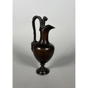 Patinated Bronze Oinochoe In The Style Of Ancient Greece