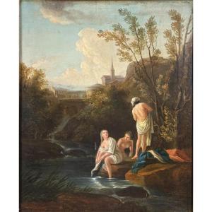  Follower Of Claude Joseph Vernet (1714-1789): "the Pleasures Of Summer".  