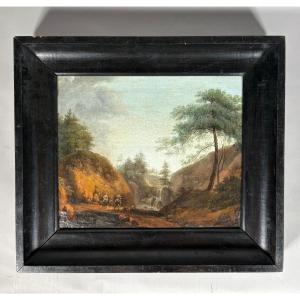 Karl Marko (1791-1860) - Travelers In An Italian Landscape