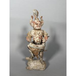 Sculpture Of A Lokapala Mingqi, China, Tang Dynasty (618-907)