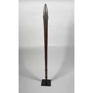 Aboriginal War Club With A Skull, Queensland, Australia. Oceania