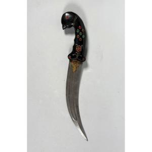 Kard Birdhead Jade Dagger India Mughal Dynasty (1526-1857)